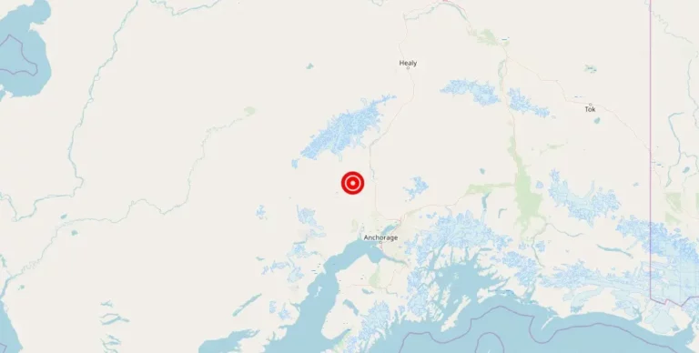 Magnitude 1.4 Earthquake Recorded in Central Alaska