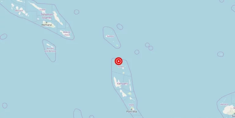 Magnitude 4.9 Earthquake Strikes Near Sola, Vanuatu