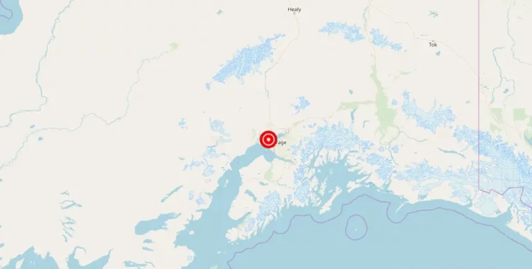 Magnitude 1.4 earthquake recorded near Point MacKenzie, Alaska