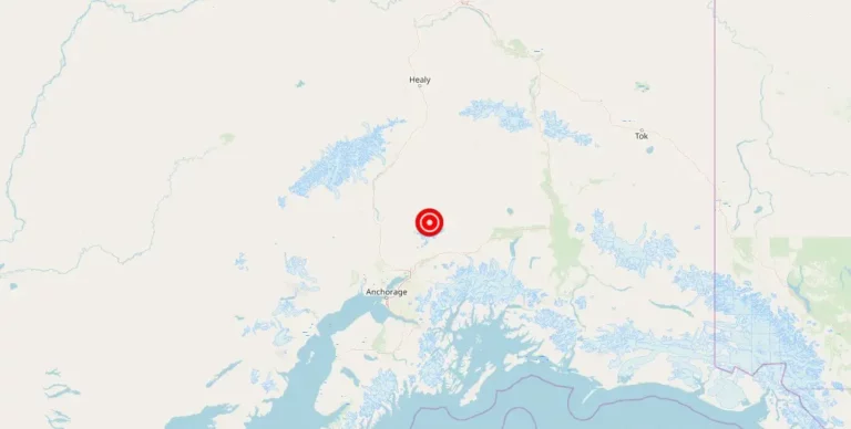 Magnitude 1.8 earthquake recorded near Sutton-Alpine in Alaska