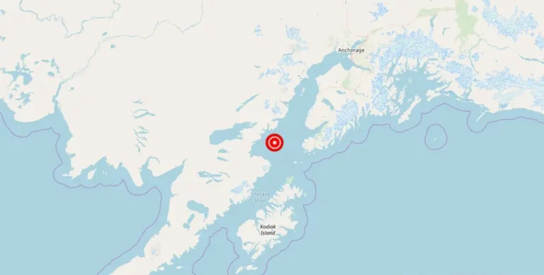 Magnitude 2.1 Earthquake Strikes 69 km West of Nanwalek, Alaska