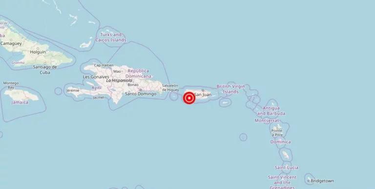 Magnitude 2.35 Earthquake Reported Near Fuig, Puerto Rico