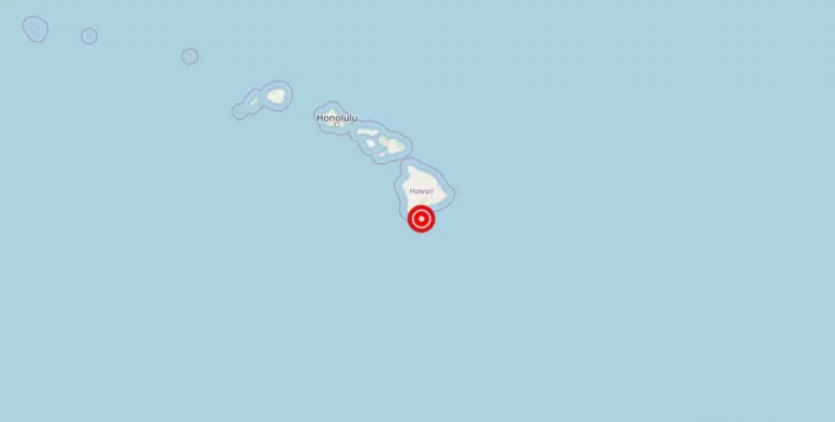 Magnitude 2.53 Earthquake Strikes Near Naalehu, Hawaii