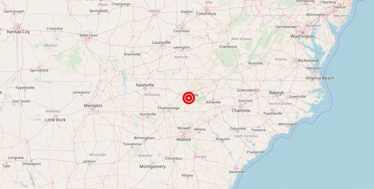 Magnitude 2.3 Earthquake Strikes Near Greenback, Tennessee
