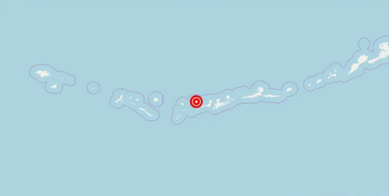 Magnitude 1.2 Earthquake Strikes 92 km West of Adak, Alaska