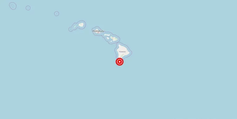 Magnitude 2.86 Earthquake Strikes Near Hawaii Region