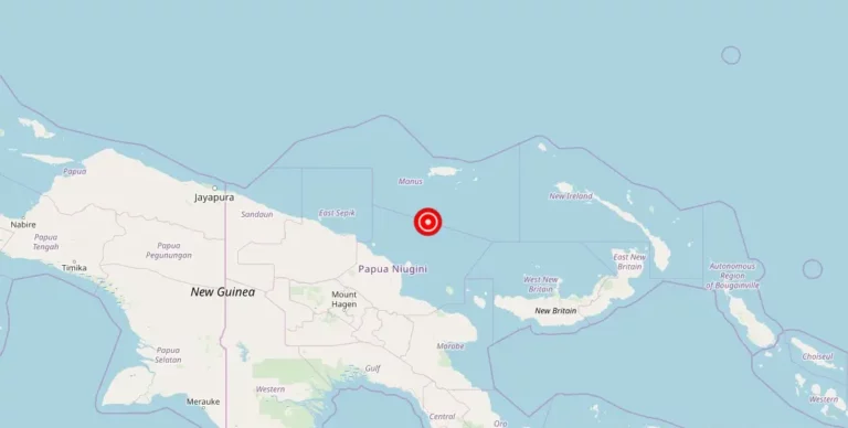 4.7 Magnitude Earthquake Strikes Near Lorengau, Papua New Guinea