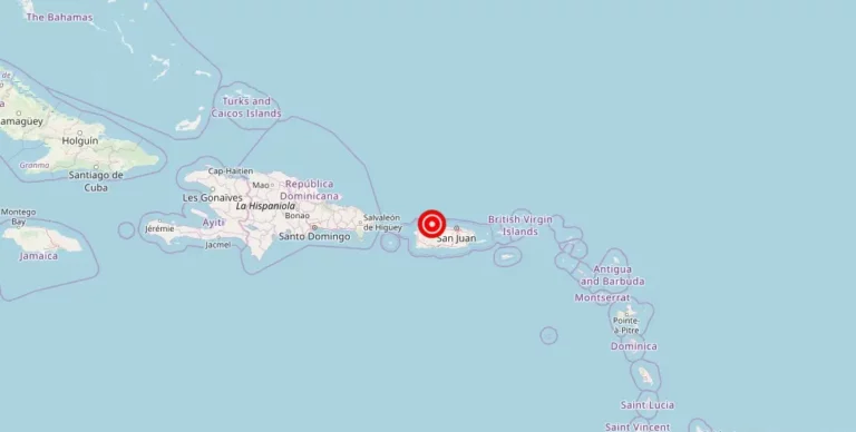 Magnitude 2.76 Earthquake Strikes Near Carrizales, Puerto Rico