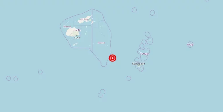 Magnitude 4.70 Earthquake Strikes Near Haveluloto, Tongatapu, Tonga
