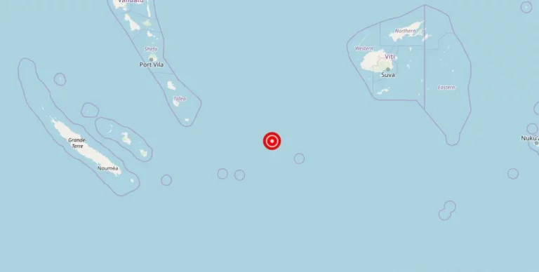 Magnitude 5.00 Earthquake Strikes Near Port Vila, Vanuatu