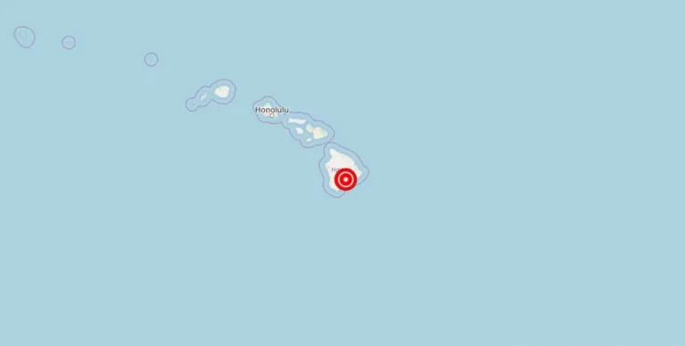 Magnitude 2.56 earthquake strikes near Pahala, Hawaii.