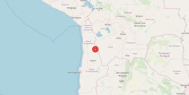 Magnitude 5.40 Earthquake Strikes Near Calama, Antofagasta, Chile