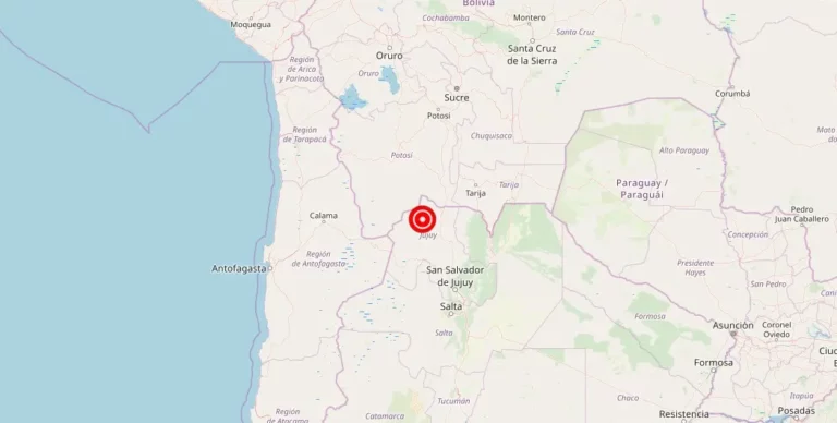 Magnitude 4.60 Earthquake Strikes Near Abra Pampa, Jujuy, Argentina
