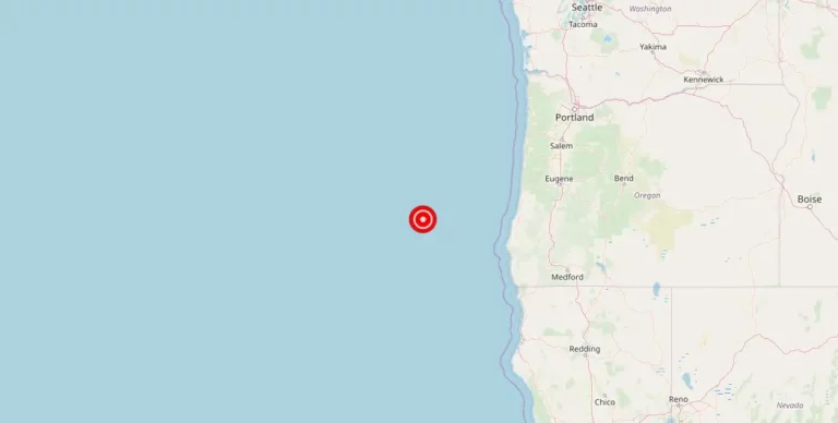 Magnitude 4.00 Earthquake Strikes near Bandon, Oregon in the United States