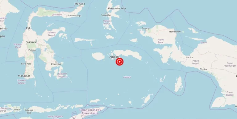 Magnitude 4.60 Earthquake Strikes Near Ambon, Maluku, Indonesia