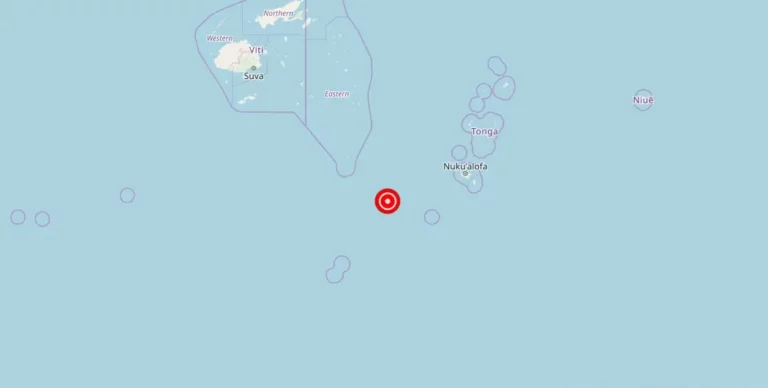 Magnitude 4.2 earthquake strikes near Haveluloto, Tongatapu, Tonga