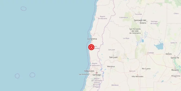 4.2 Magnitude Earthquake Strikes Near Ovalle, Coquimbo, Chile
