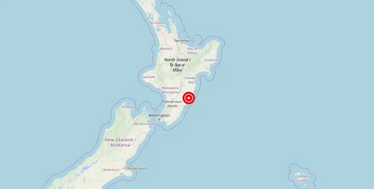 Magnitude 5.40 Earthquake Rocks Dannevirke, Manawatu-Wanganui Region
