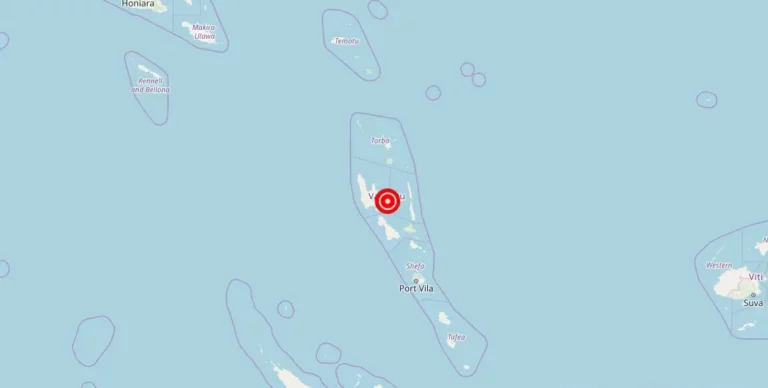 Magnitude 4.60 Earthquake Strikes Near Luganville, Vanuatu