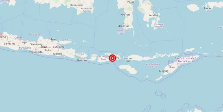 Magnitude 4.60 Earthquake Strikes Near Sumbawa, Indonesia