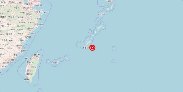 Magnitude 4.60 Earthquake Strikes Near Katsuren-haebaru in Okinawa, Japan