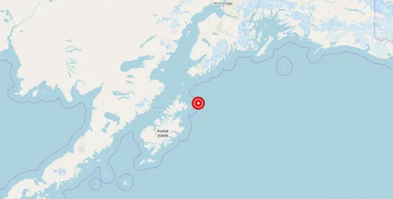 Magnitude 3.90 Earthquake Strikes Near Ouzinkie, Alaska