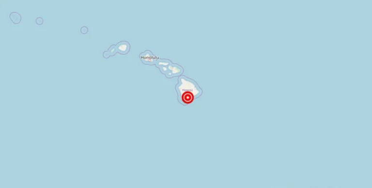 Magnitude 3.76 Earthquake Hits Near Pahala, Hawaii, United States
