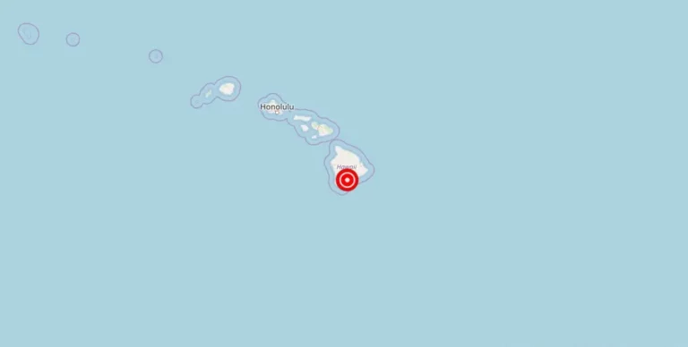 Magnitude 3.90 Earthquake Strikes Island of Hawaii in USA