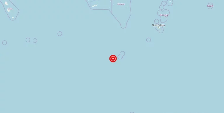 Magnitude 4.50 Earthquake Strikes Near Fiji