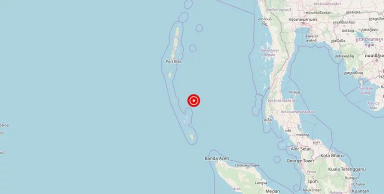 Magnitude 4.50 Earthquake Strikes Near Nicobar Islands, Andaman and Nicobar Islands, India