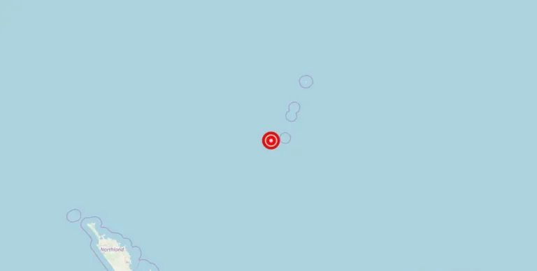 Magnitude 4.80 earthquake hits Kermadec Islands region in New Zealand