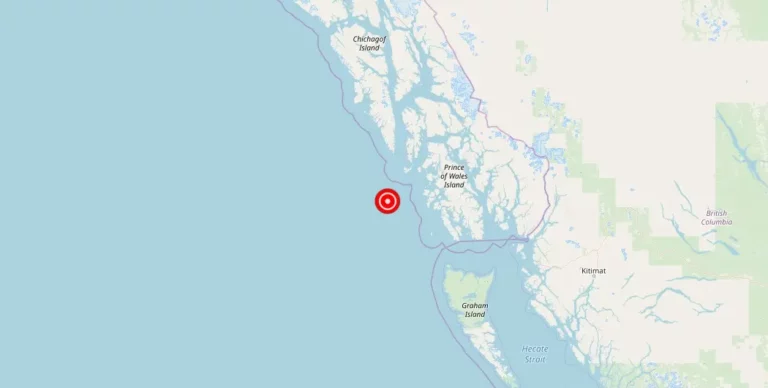 Magnitude 4.30 Earthquake Strikes Near Southeast Alaska, USA