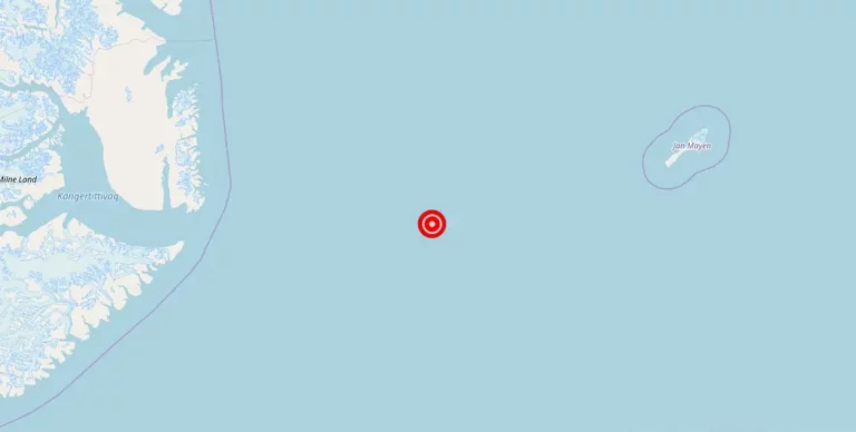 Magnitude 4.70 Earthquake Strikes Near Olonkinbyen, Svalbard and Jan Mayen