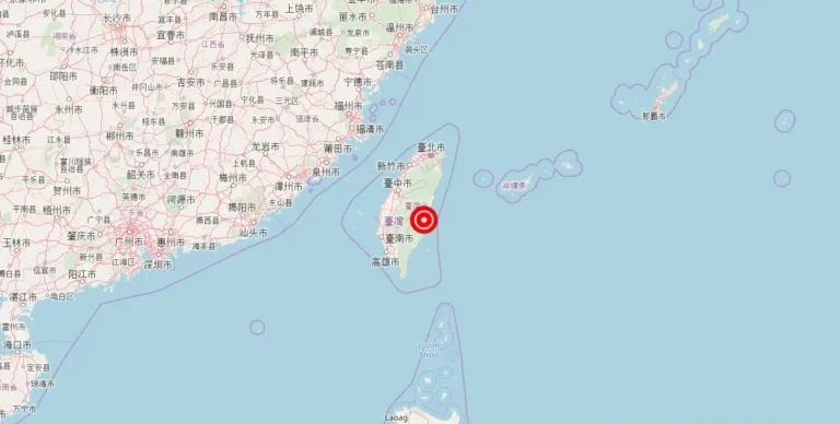 Magnitude 4.60 Earthquake Strikes Near Hualien City, Taiwan