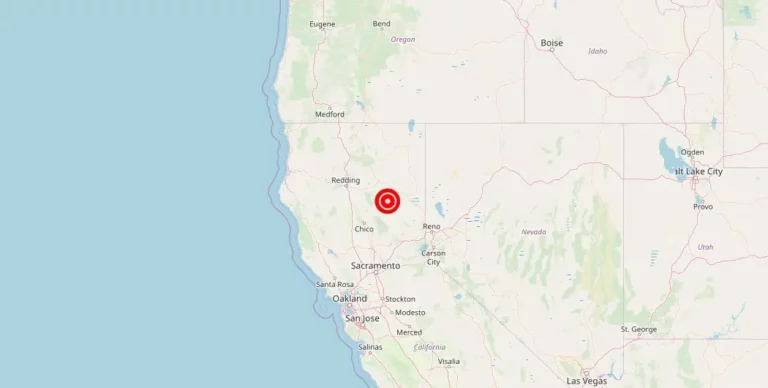 Magnitude 3.67 Earthquake Reported Near Prattville, California