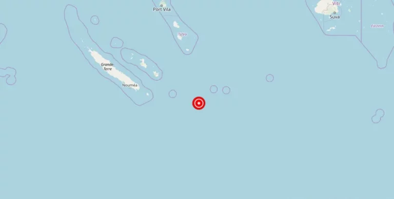 Magnitude 5.20 Earthquake Strikes Loyalty Islands, New Caledonia