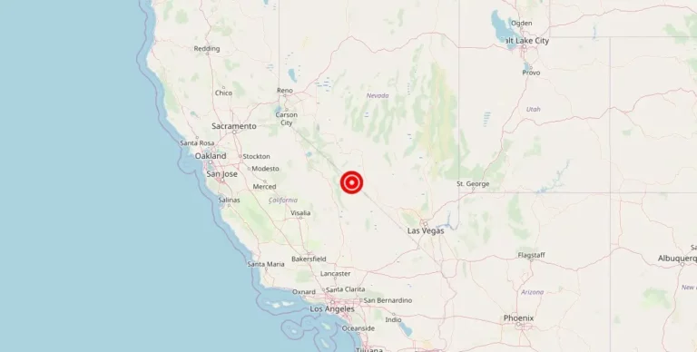 Magnitude 4.30 Earthquake Strikes Near Silver Peak, Nevada.