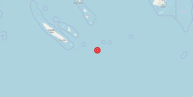 Magnitude 5.10 Earthquake Strikes Near Loyalty Islands in Oceania