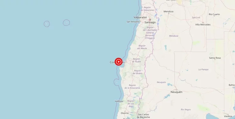 Magnitude 4.50 Earthquake Strikes Talcahuano, Bio-Bio, Chile