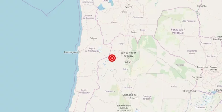 Magnitude 4.10 Earthquake Strikes San Antonio de los Cobres in Salta, Argentina