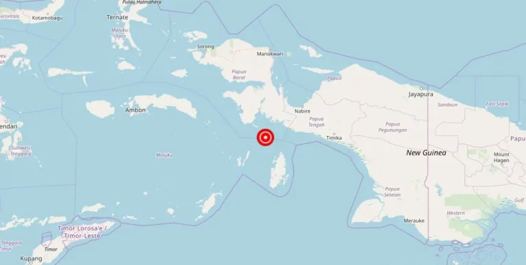 Magnitude 4.70 Earthquake Strikes Near Tual, Maluku, Indonesia
