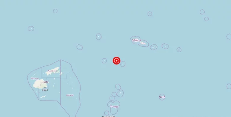 Magnitude 7.4 Earthquake Strikes Near Hihifo, Tongatapu, Tonga