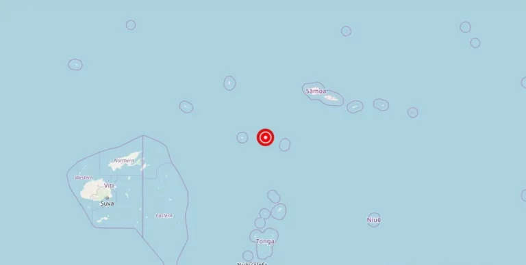 Magnitude 7.60 Earthquake Strikes Near Hihifo, Tonga