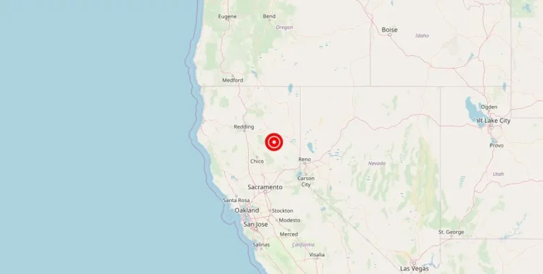 Magnitude 5.20 Earthquake Strikes Near Prattville, California