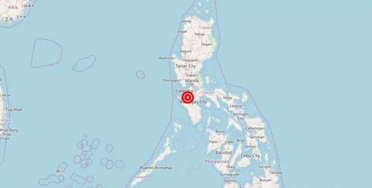 Magnitude 6.20 Earthquake Strikes Near Mindoro, Oriental Mindoro, Philippines