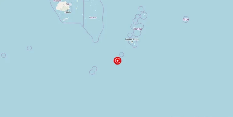 Magnitude 7.00 Earthquake Strikes Near Houma, Tafahi, Tonga