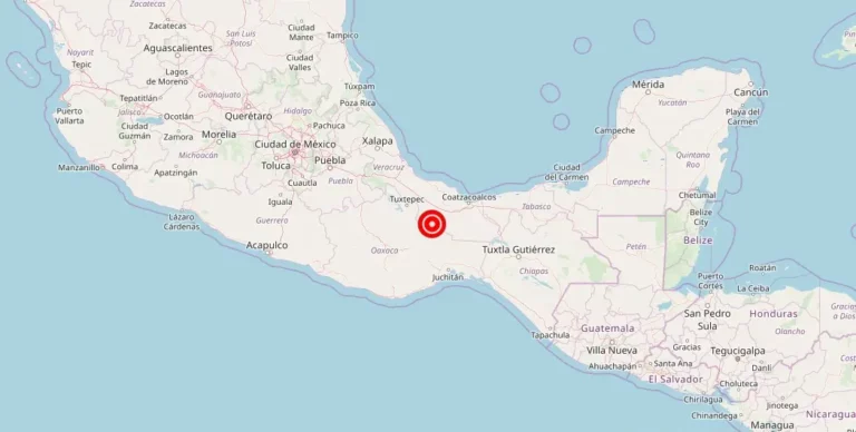 Magnitude 4.20 Earthquake Strikes Oaxaca-Veracruz Border Region