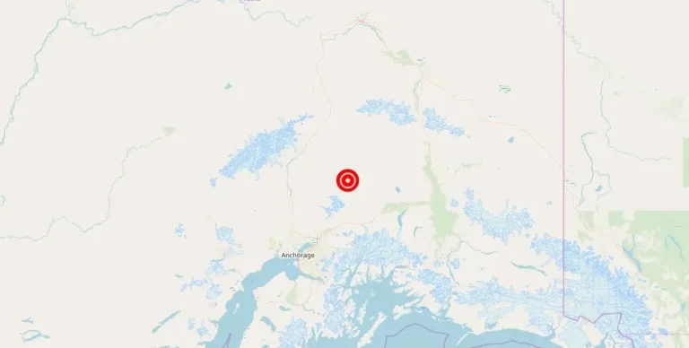 Magnitude 3.80 Earthquake Strikes Near Chickaloon, Alaska, United States