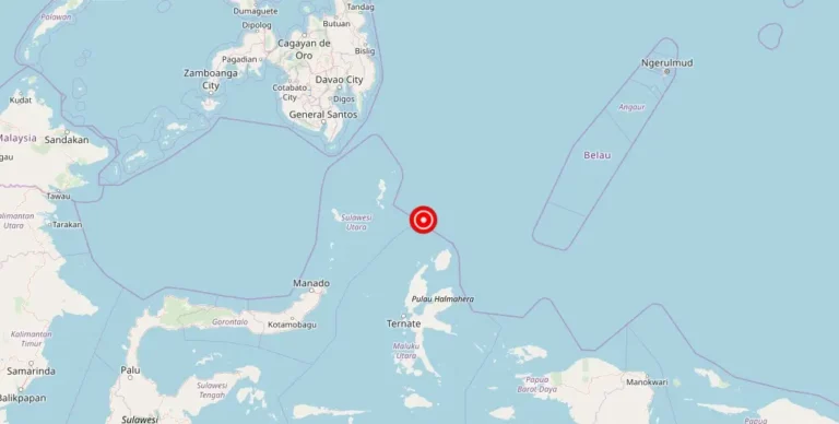 Magnitude 4.60 Earthquake Strikes Near Tobelo, North Maluku, Indonesia
