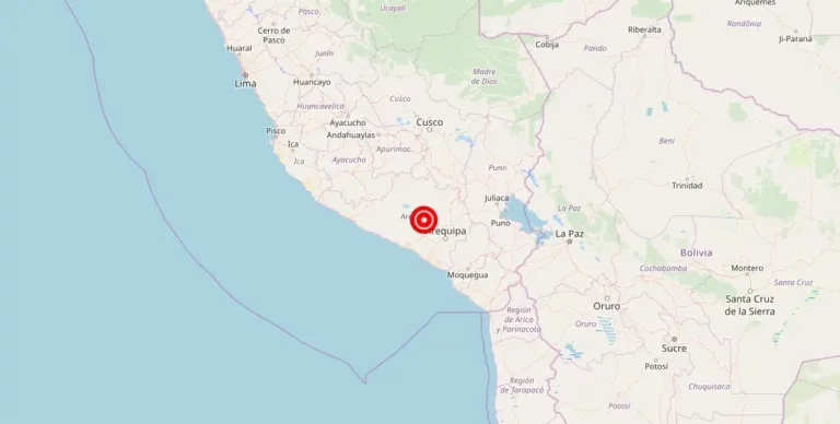 Magnitude 5.00 Earthquake Strikes Near Lluta, Moquegua, Peru